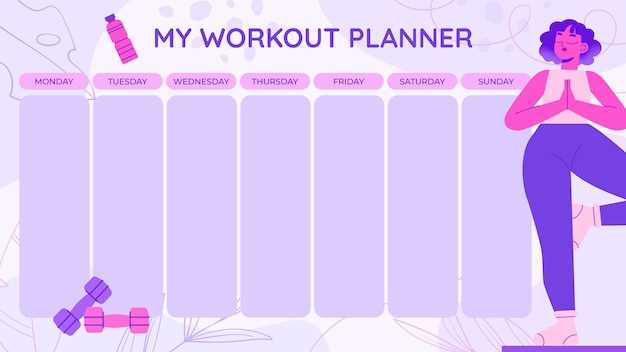 cute workout calendar template