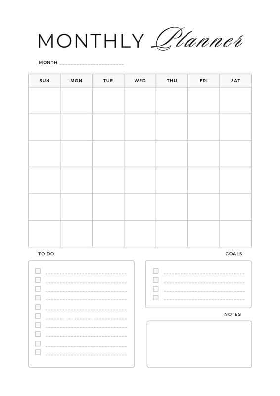 monthly hourly calendar template