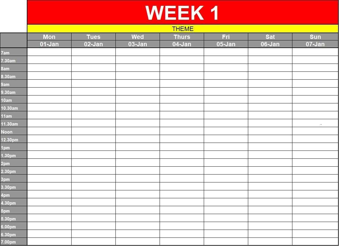 cycling training calendar template