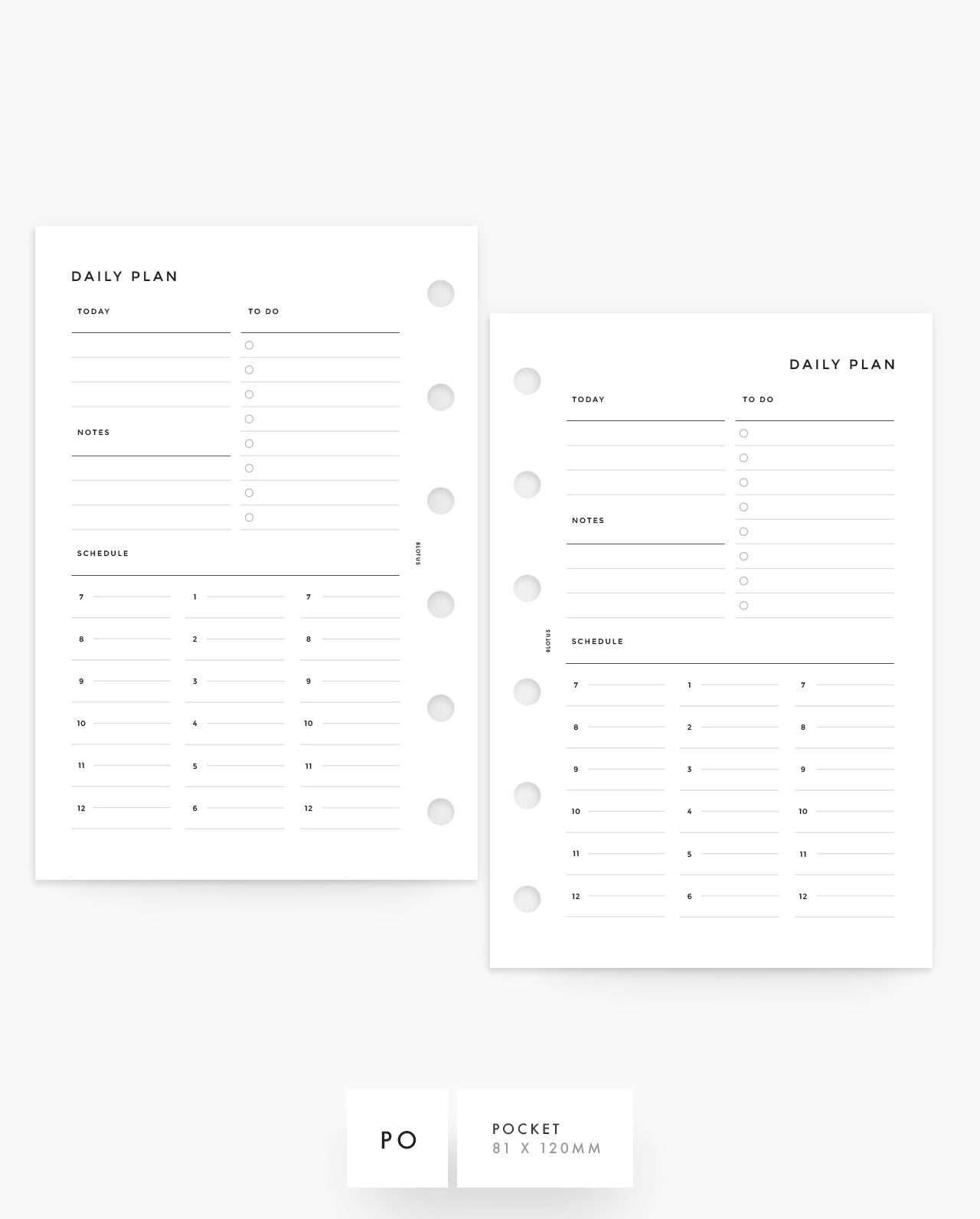 daily calendar hourly template