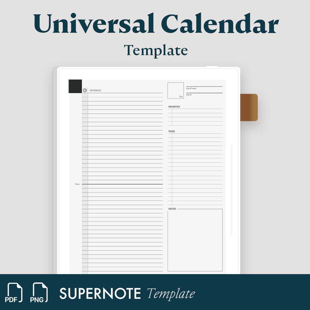 daily calendar templates