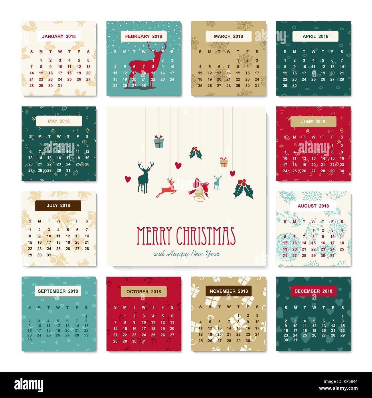 december holiday calendar template