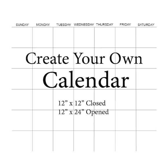 create calendar template