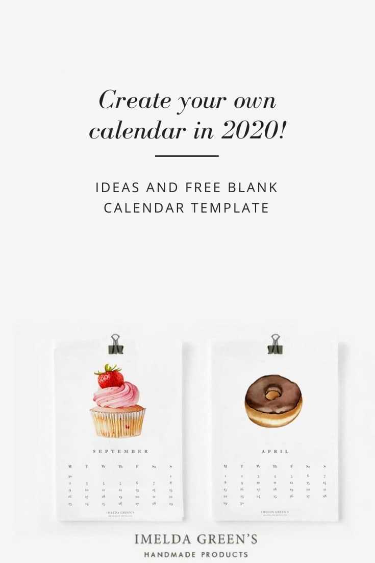 design your own calendar template