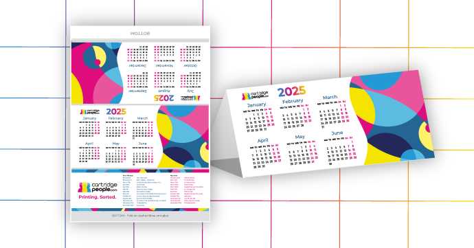 desk calendar template 2025 free download