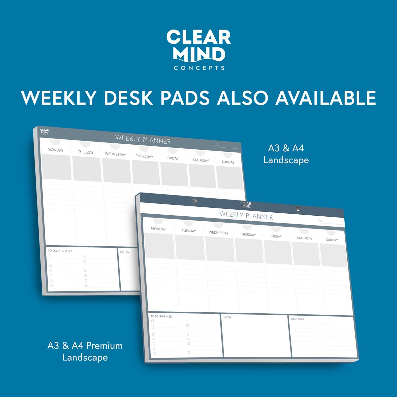 desk pad calendar template