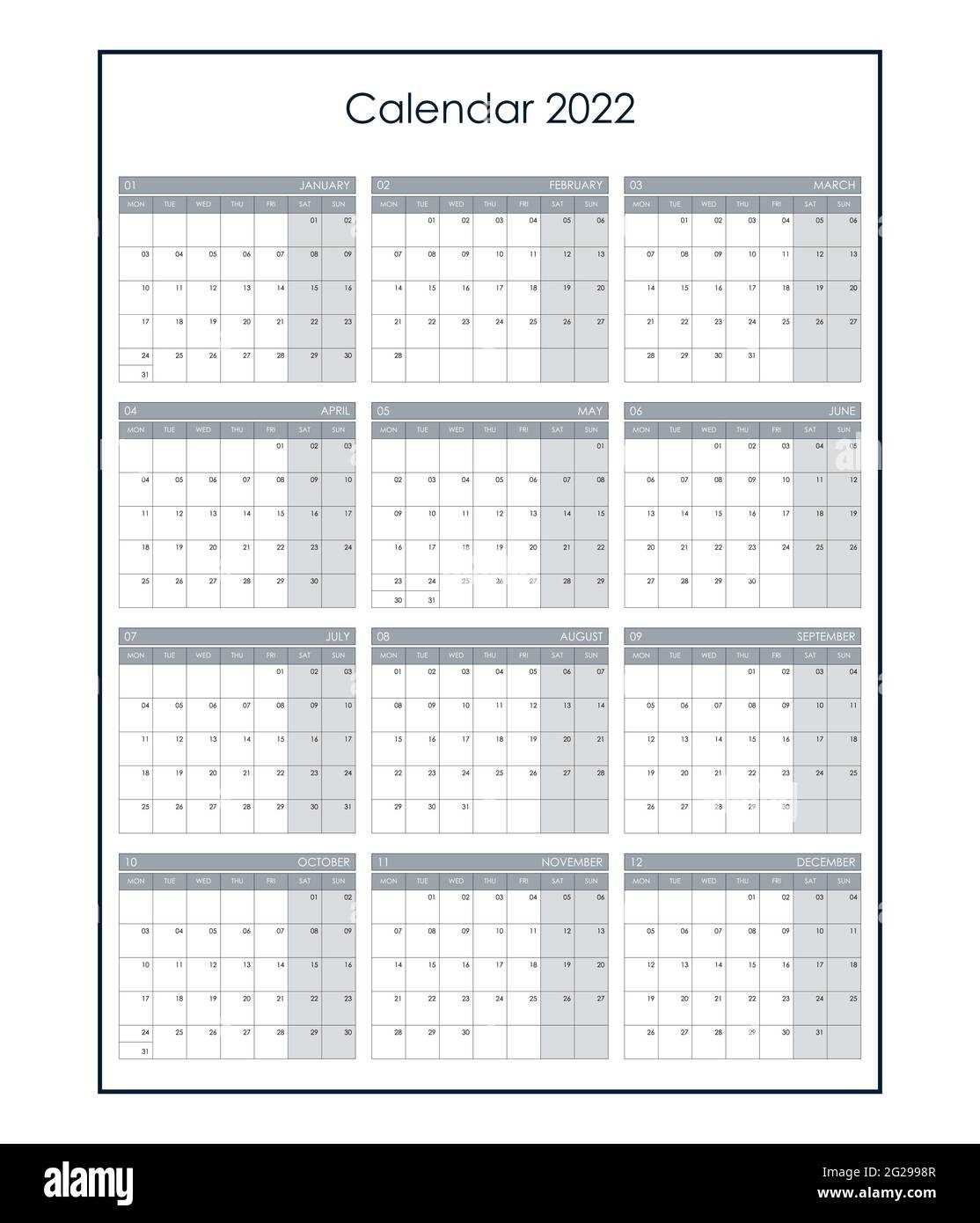 calendar with notes template
