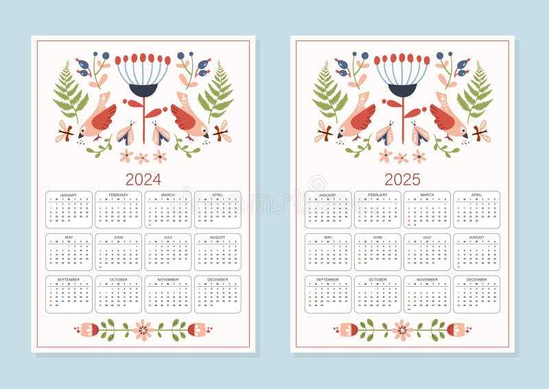 whole year calendar template