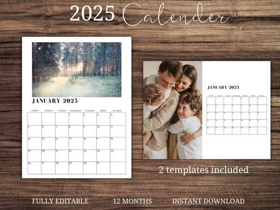 calendar diy template