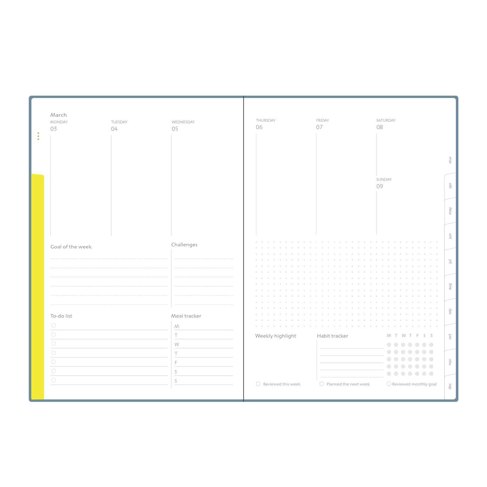 diary calendar 2025 template