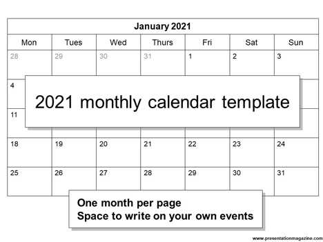 powerpoint calendar template download