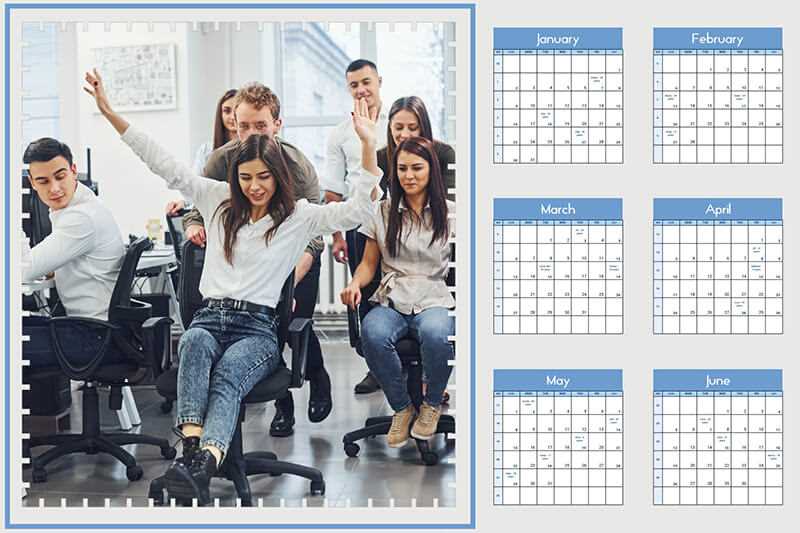 diy birthday calendar template