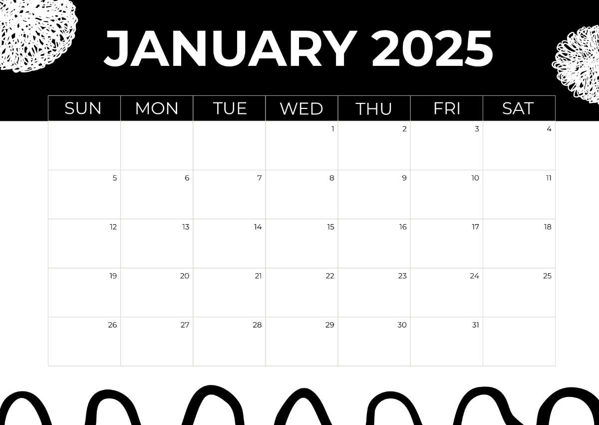 2025 editorial calendar template