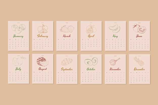 page a day calendar template