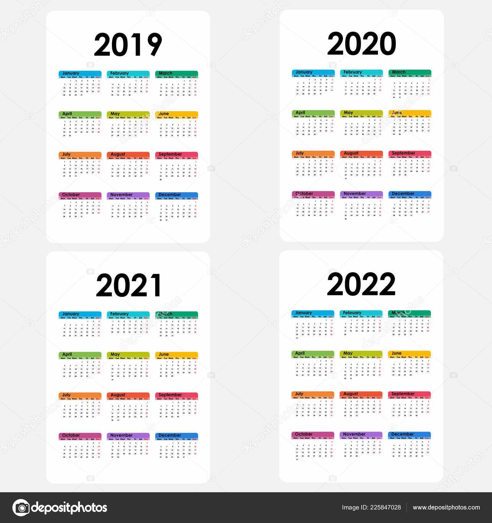 rolling calendar template