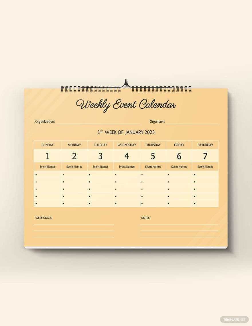 docs calendar template