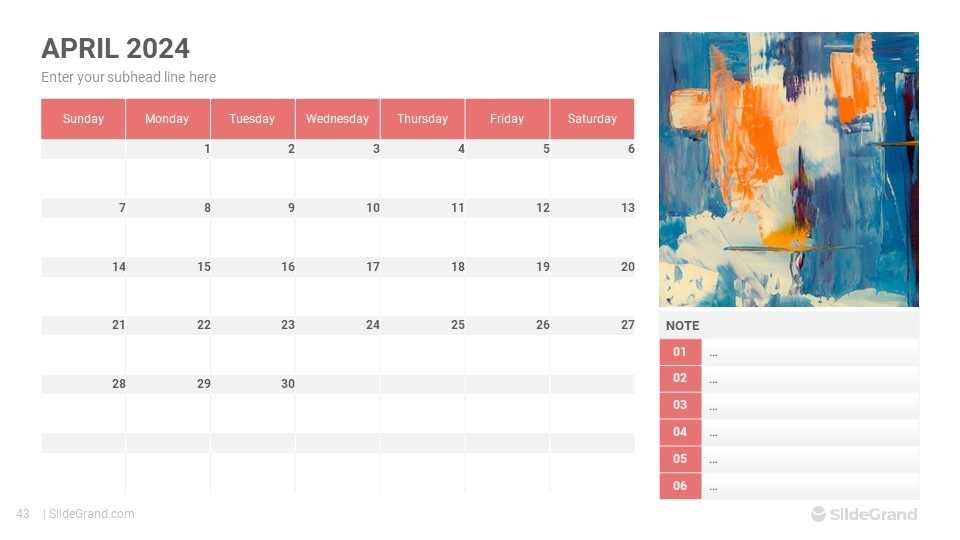 download powerpoint calendar template