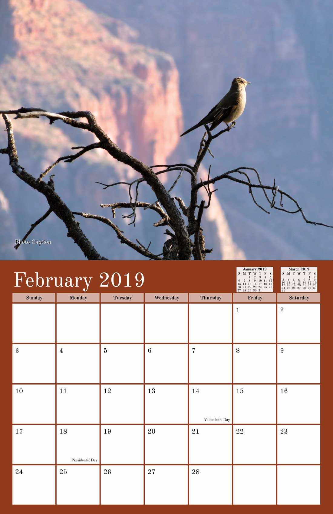 saddle stitch calendar template