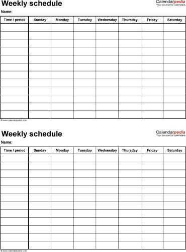 monday saturday calendar template