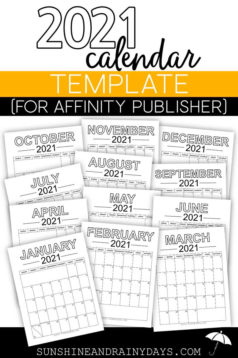 publisher calendar template