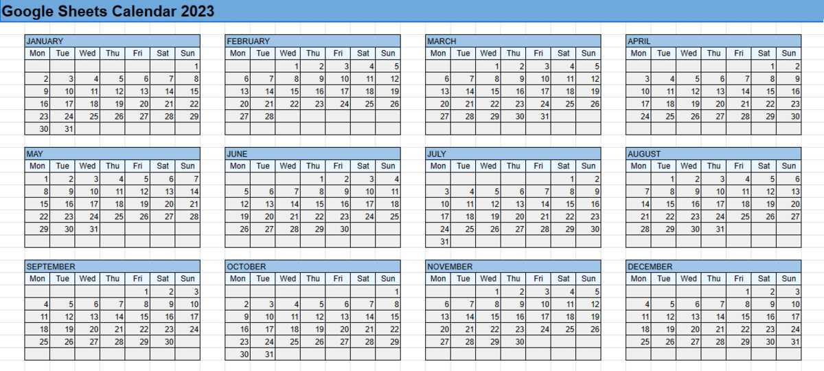 drive calendar template