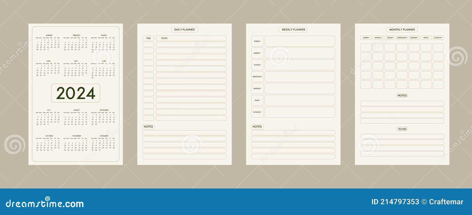 diary calendar template