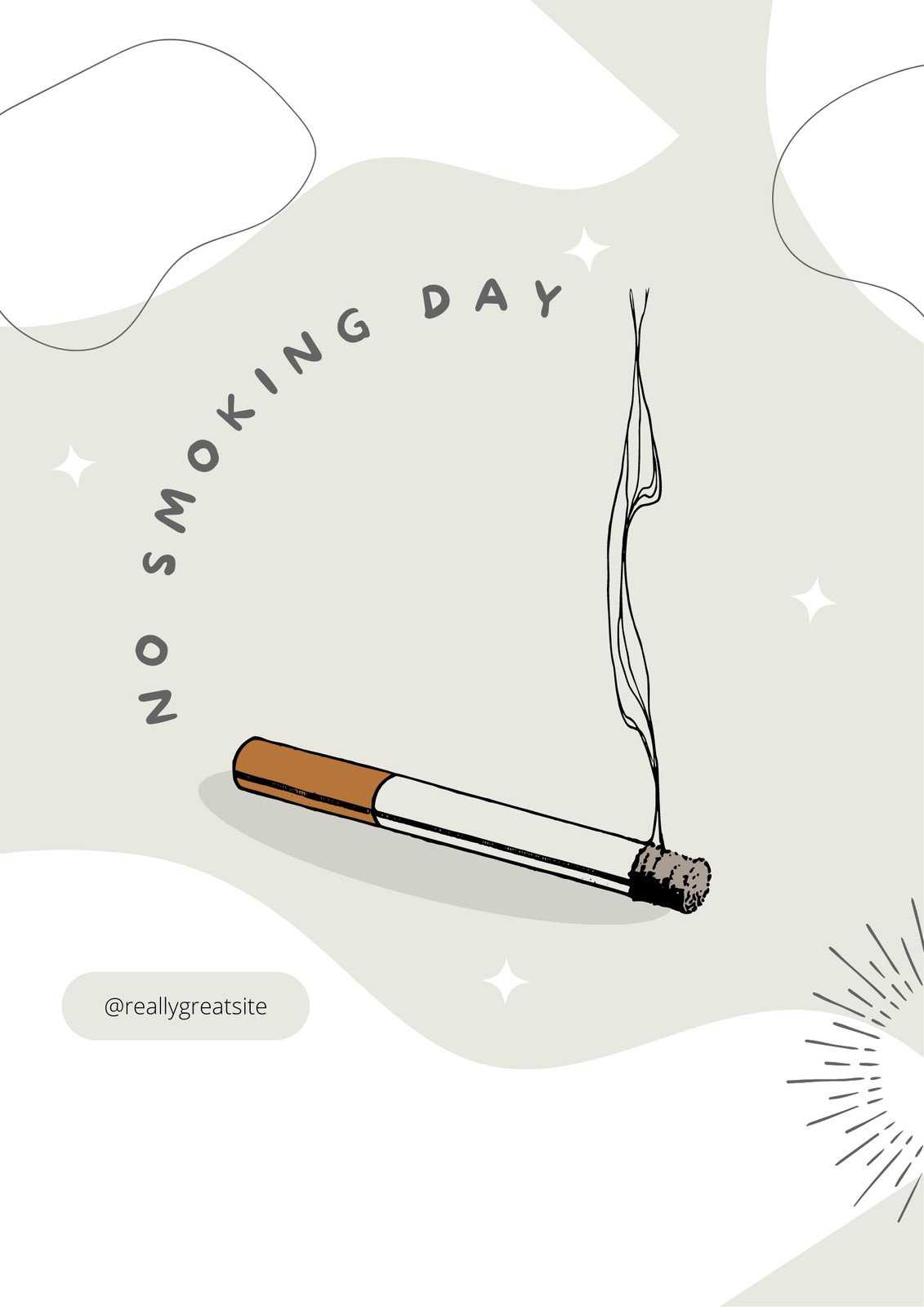 stop smoking calendar template