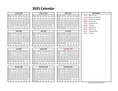 free 2025 blank calendar template