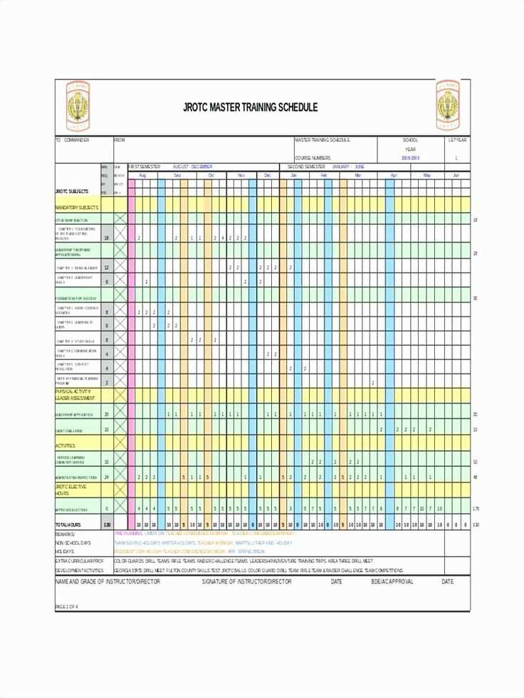 army physical fitness calendar template