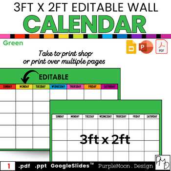 calendar math template