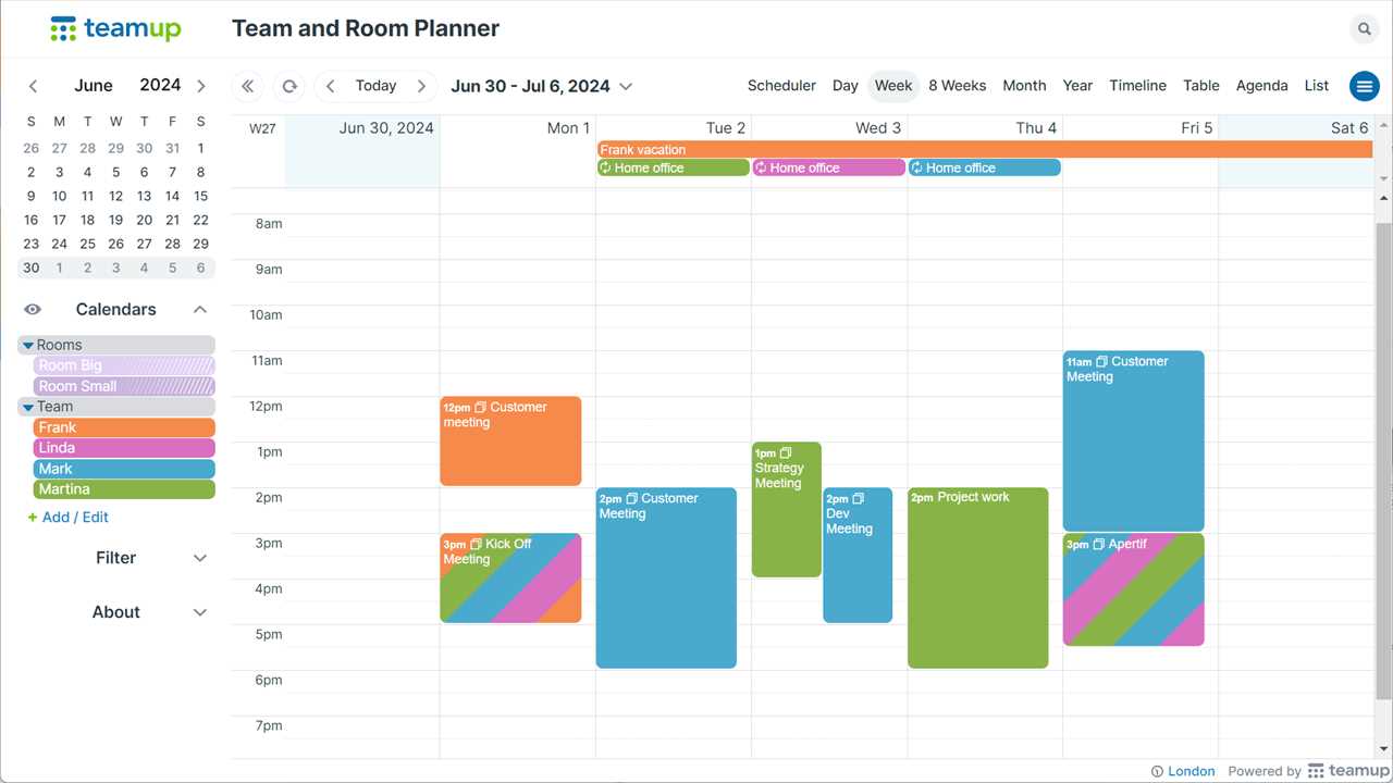 meeting room calendar template