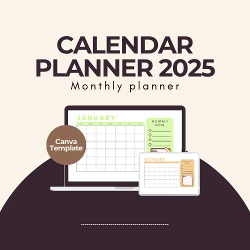 editable 2025 monthly calendar template