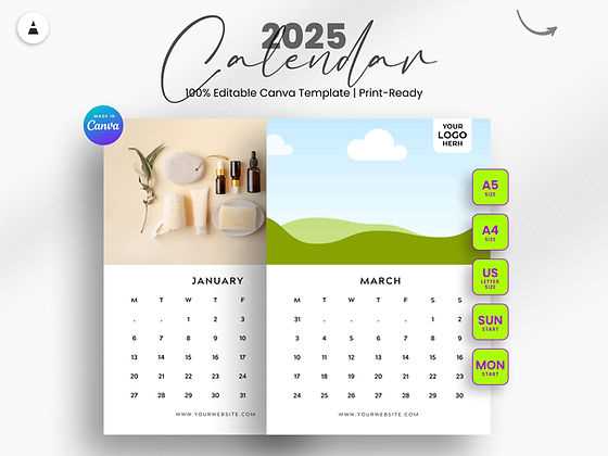 editable blank calendar template 2025