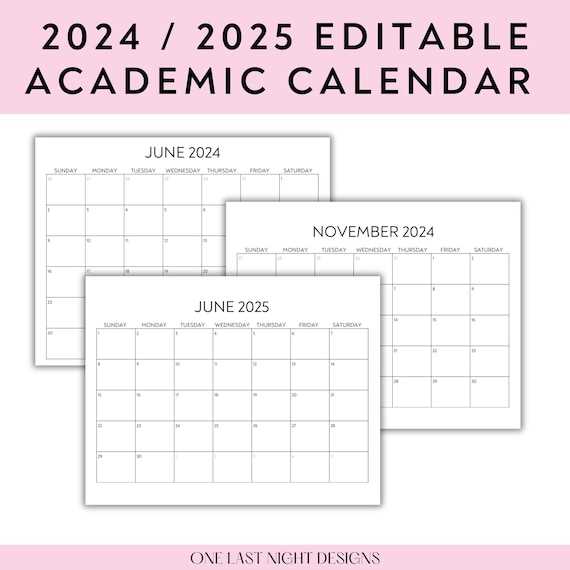 editable calendar template 2025