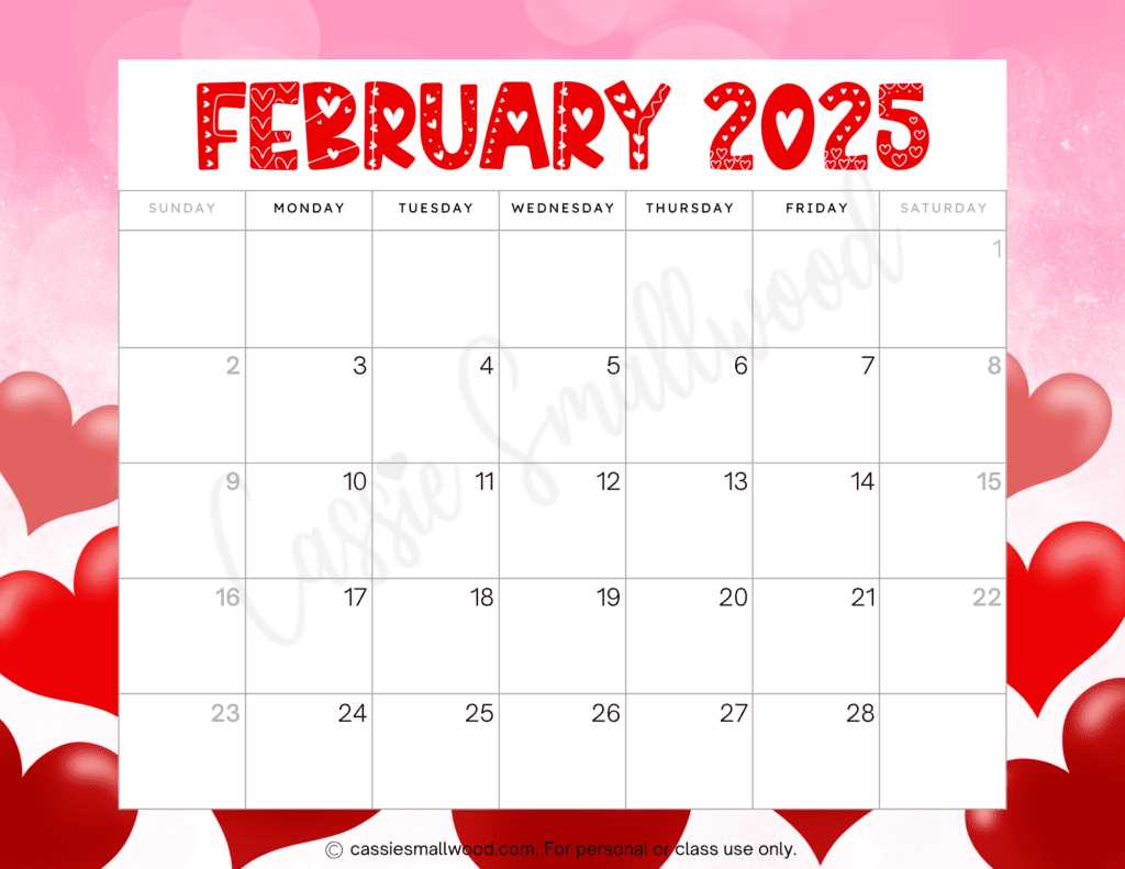 editable monthly calendar template 2025