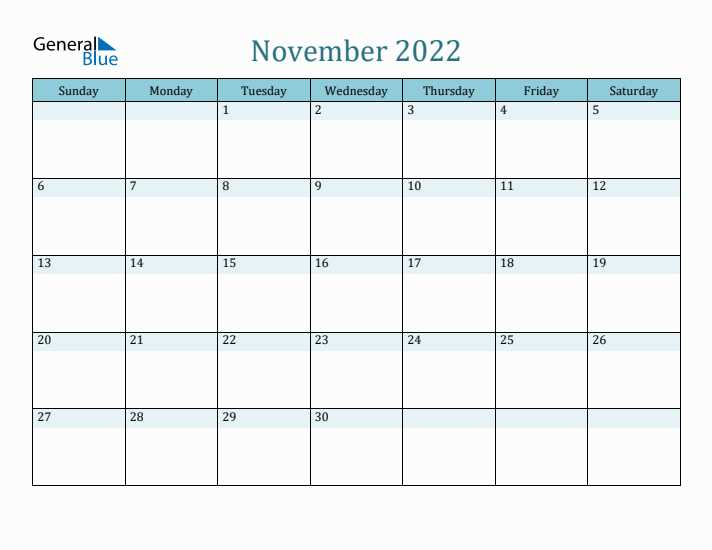 editable november calendar template