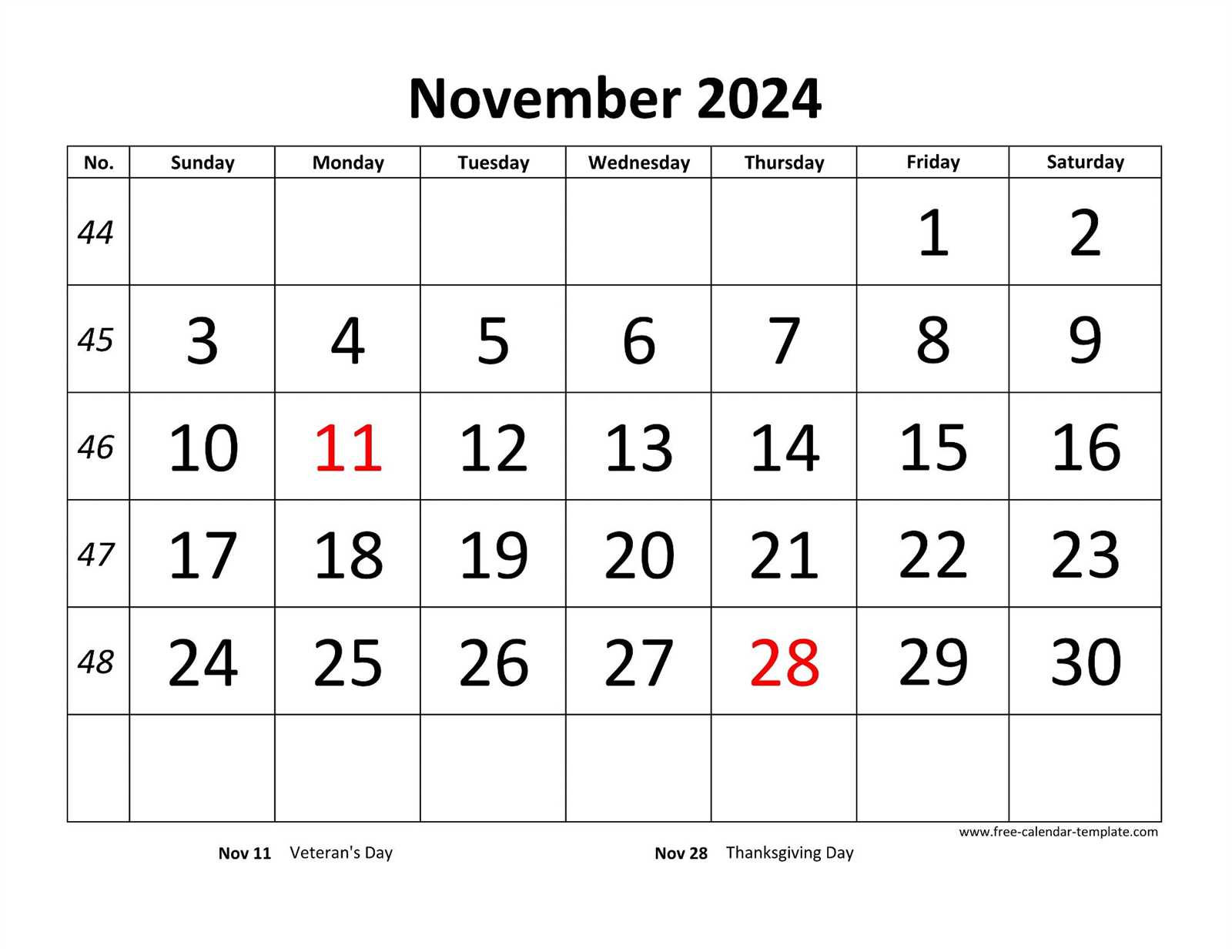 editable november calendar template