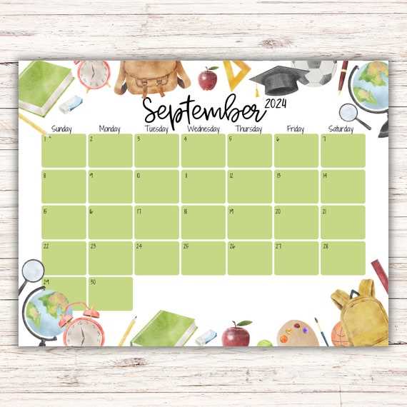 editable september calendar template