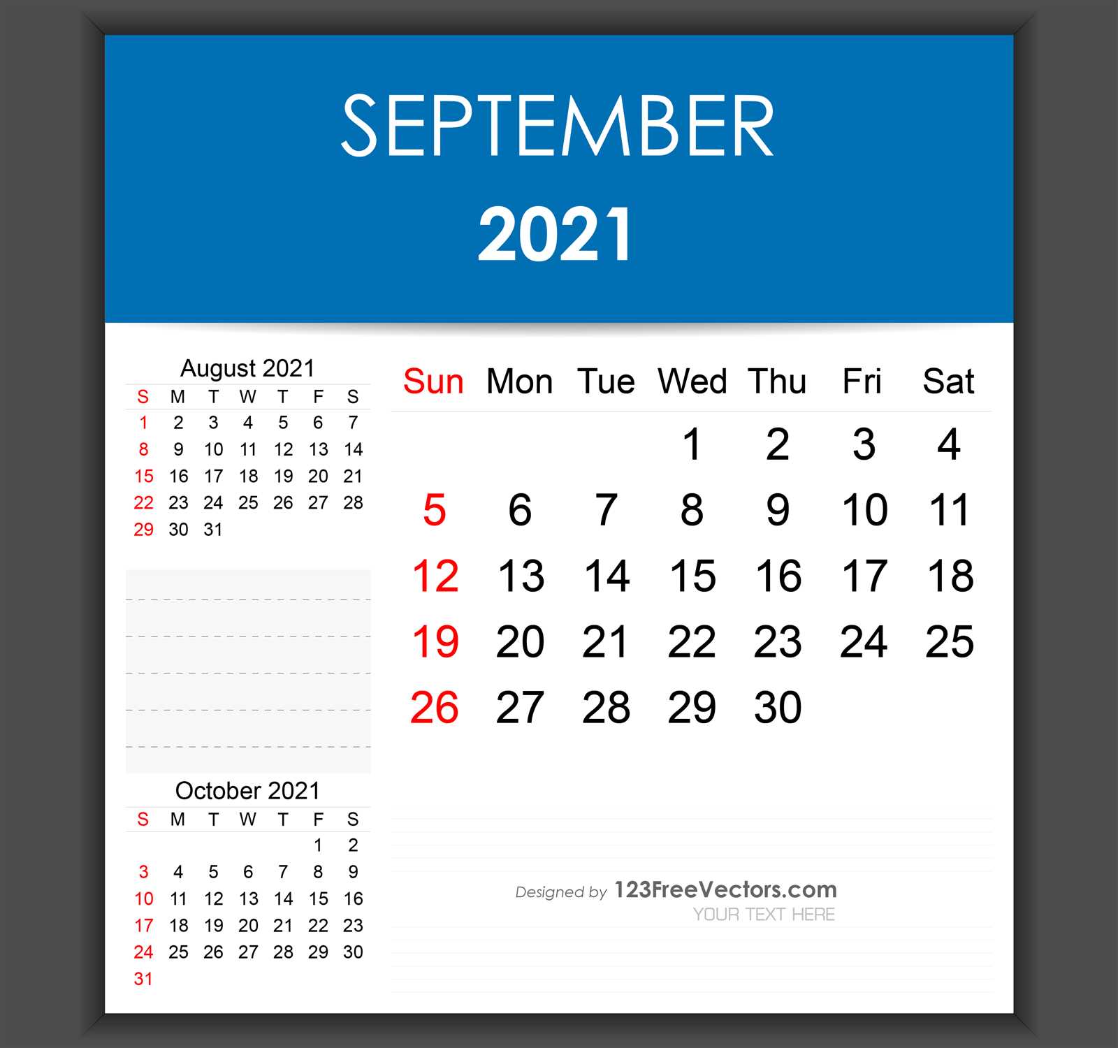 editable september calendar template