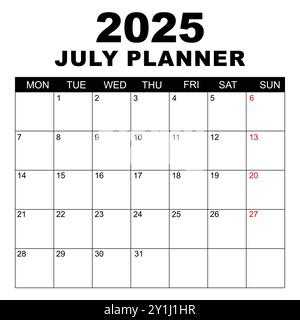 blank calendar template july 2025 printable