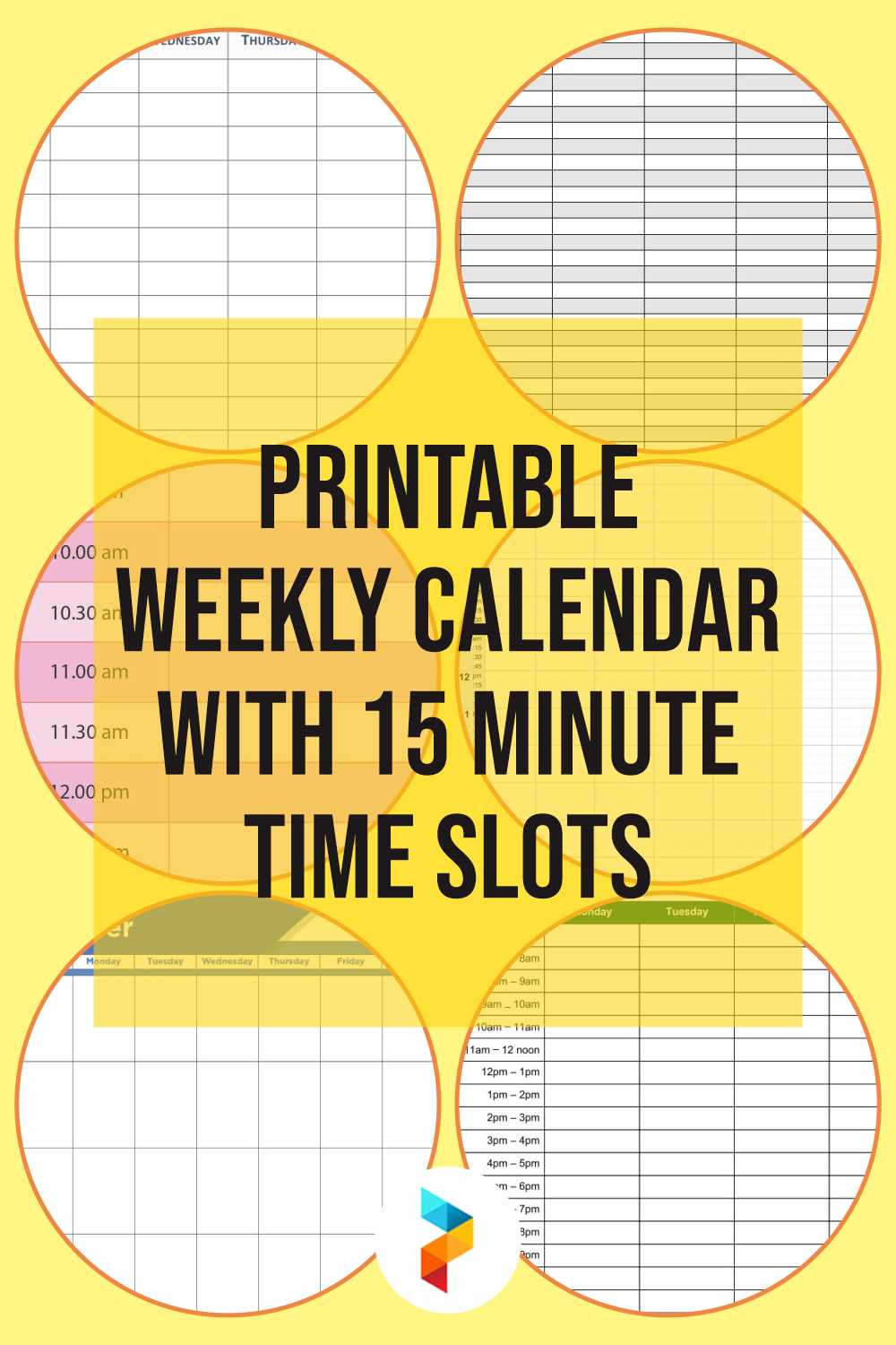 15 minute appointment calendar template