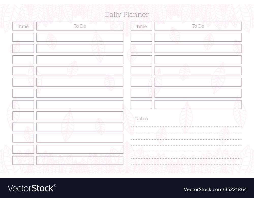 diary calendar template
