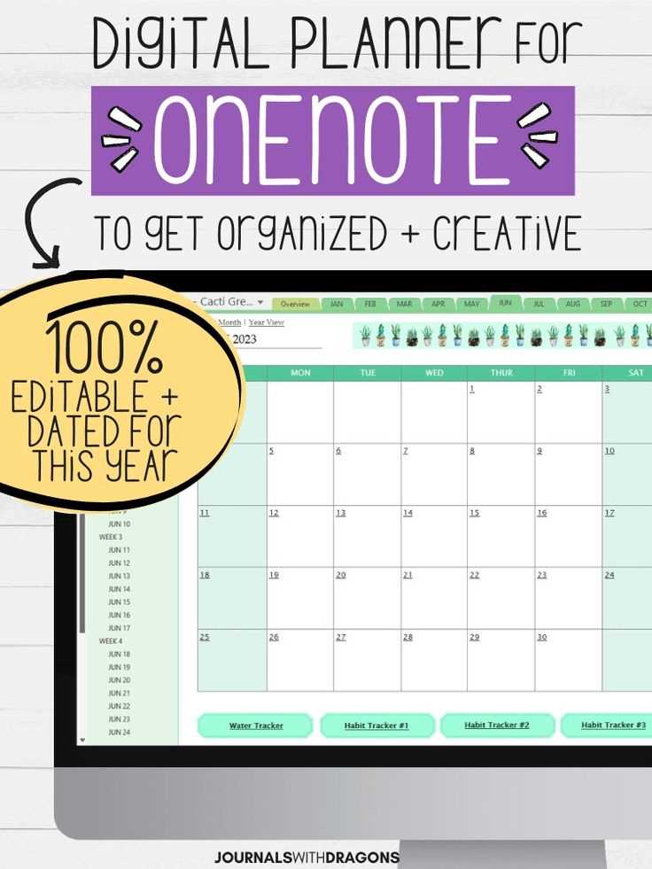 2025 onenote calendar template