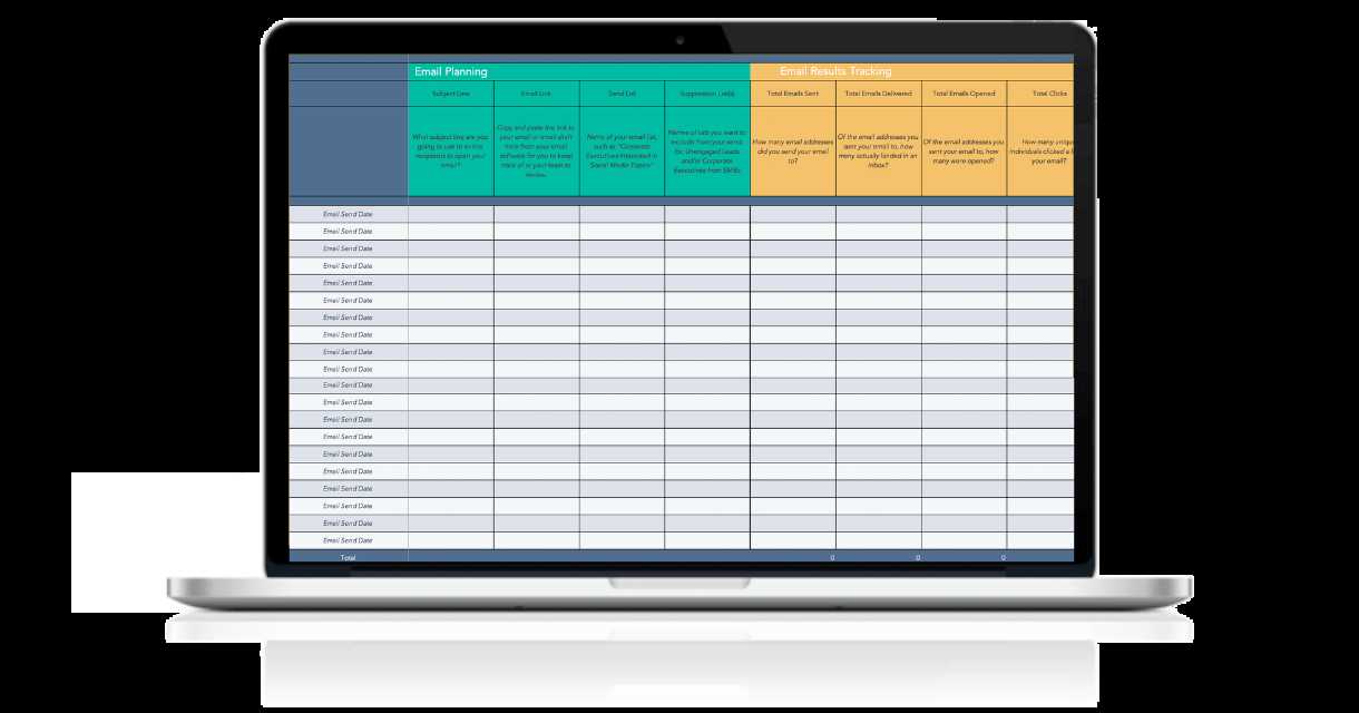 email marketing calendar template 2025