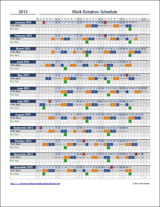 employee schedule calendar template free