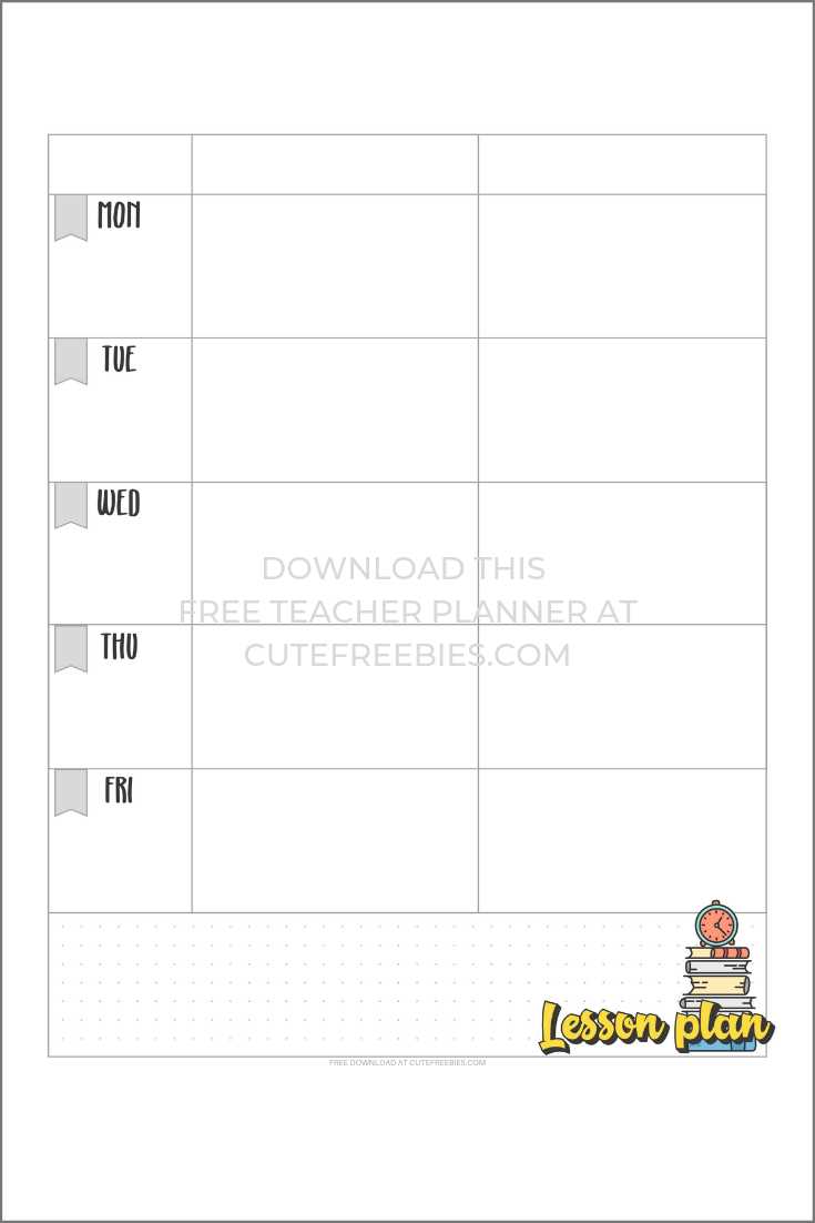 free printable calendar templates for teachers