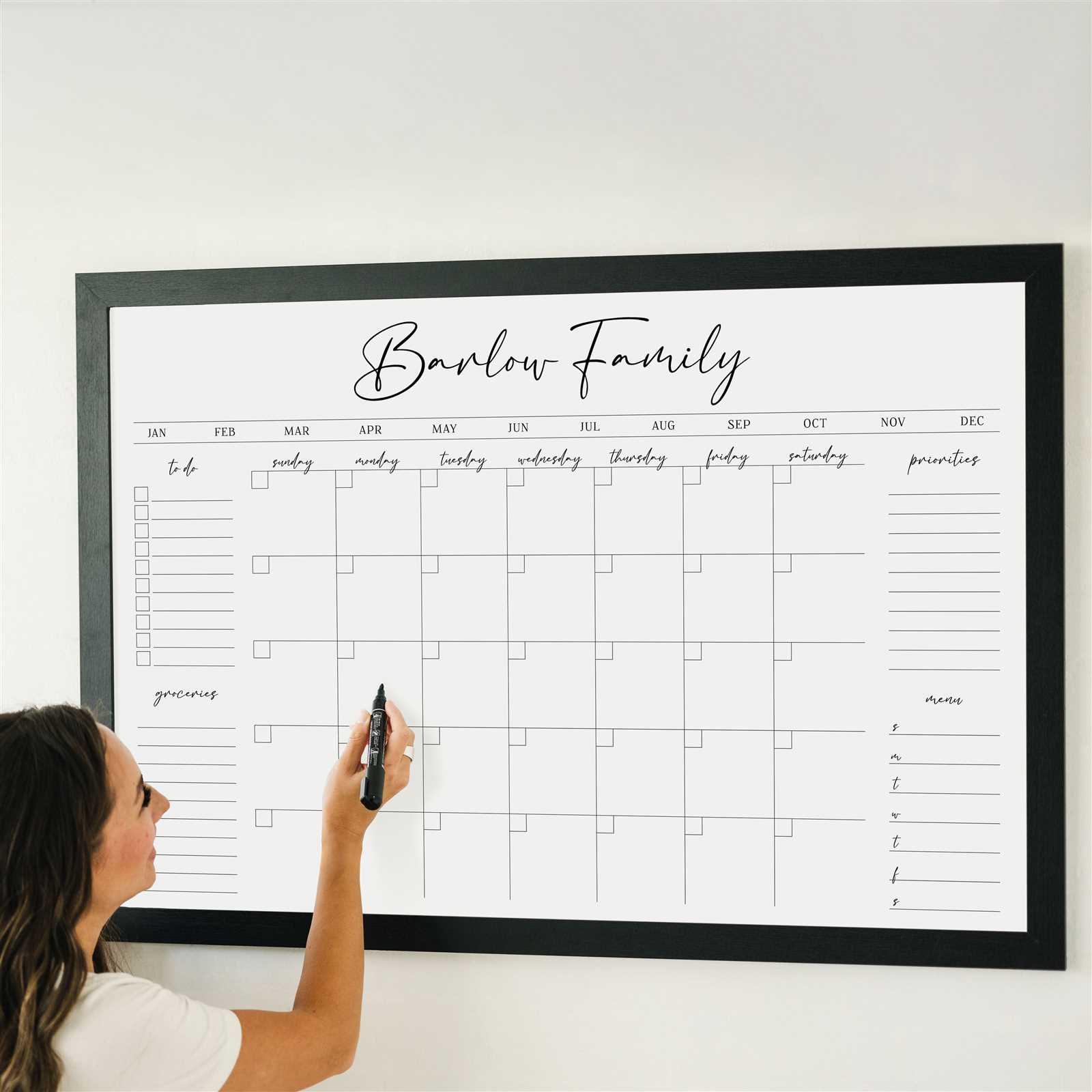 whiteboard calendar template