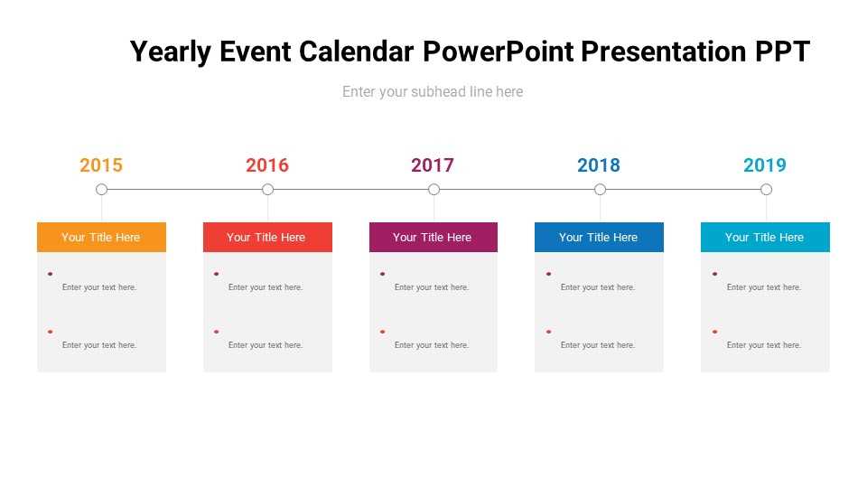 event calendar ppt template