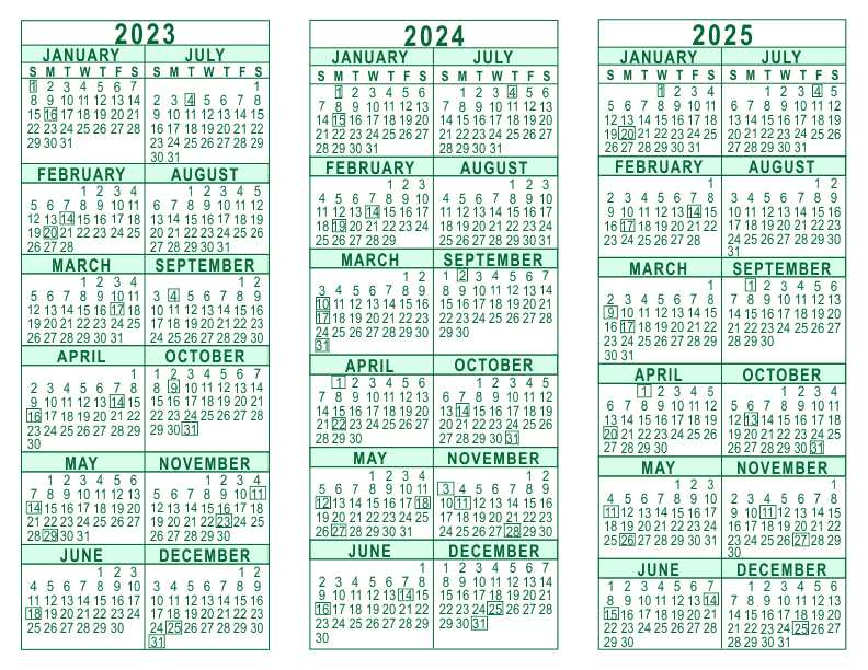 evernote calendar template 2025