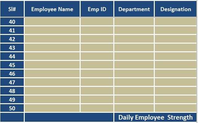free employee attendance calendar template